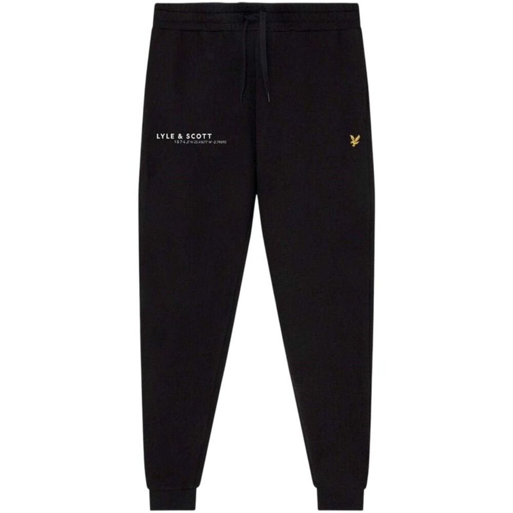 Lyle & Scott Mens Fleece Joggers / Jet Black